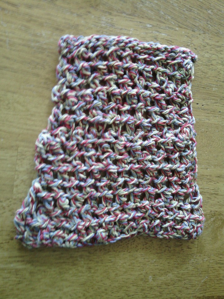 How to make a crocheted dish cloth (not!)